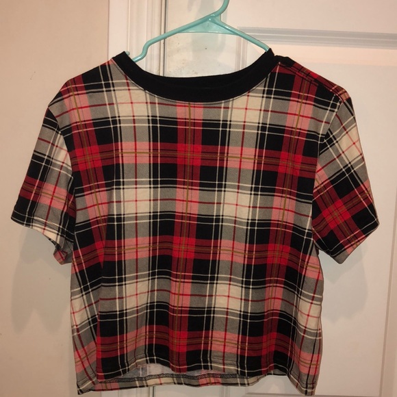 Forever 21 Tops - Tartan Plaid Box Tee Forever 21 Tops - Tartan Plaid Box Tee